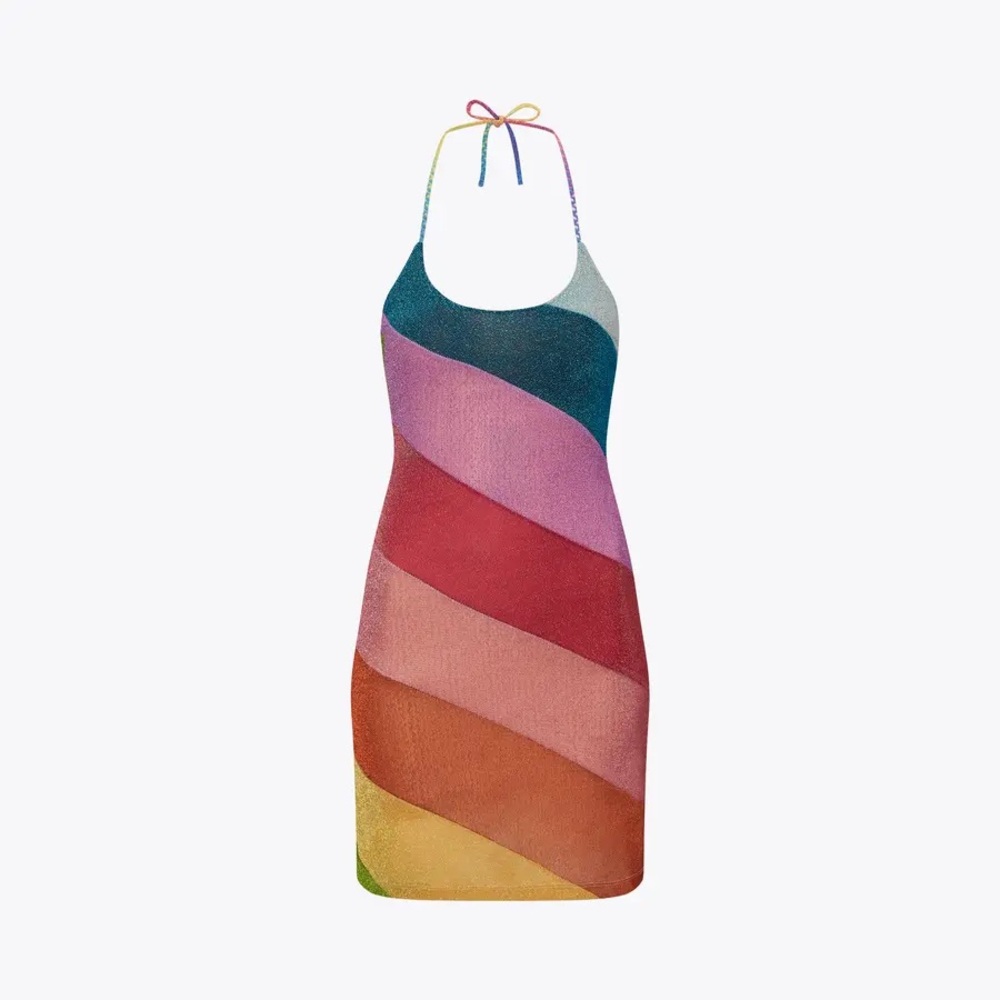KURT GEIGER LONDON RAINBOW MINI DRESS